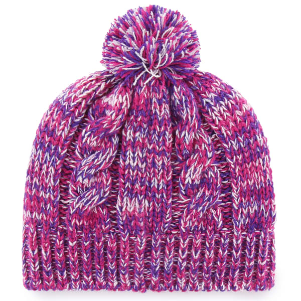 NEW ENGLAND PATRIOTS Girls' Honey Knit Cuffed Pom Beanie