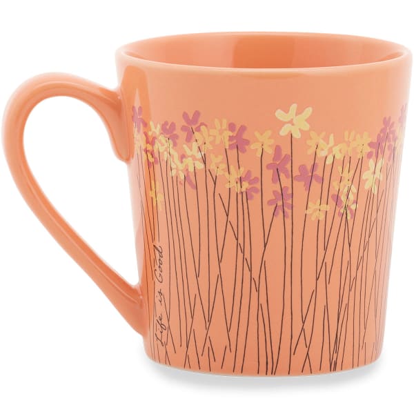 LIFE IS GOOD Wild Flower Bunches Everyday Mug