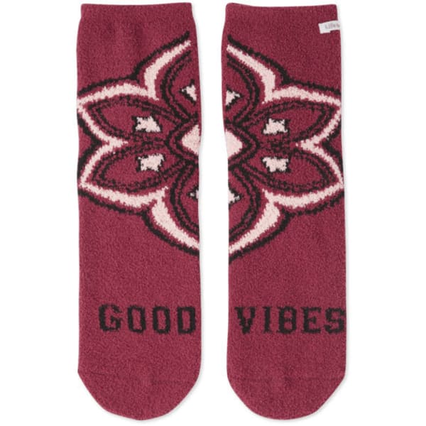 LIFE IS GOOD Women's Mandala Vibes Plush Snuggle Socks