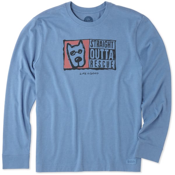 LIFE IS GOOD Men's Straight Outta Rescue Crusher Long-Sleeve Tee