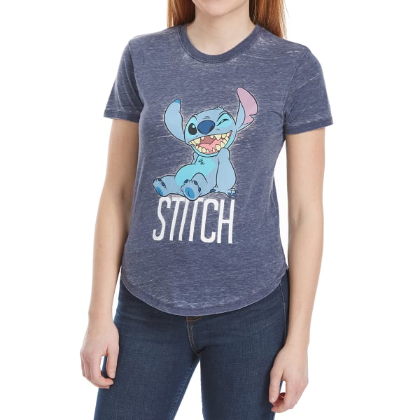 FREEZE Juniors' Burnout Shirttail Stitch Short-Sleeve Tee