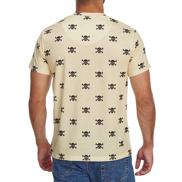 BROOKLYN STANDARD Guys' Mini Skull and Crossbones All-Over Print Short-Sleeve Graphic Tee