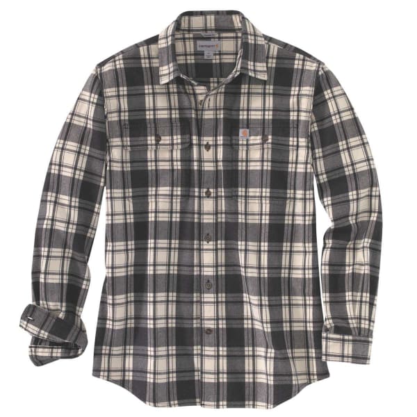 CARHARTT Men's Hubbard Plaid Long-Sleeve Flannel Shirt