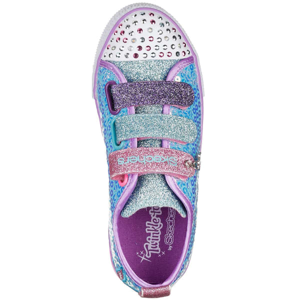 SKECHERS Little Girls' Twinkle Toes: Twinkle Lite - Mermaid Magic Sneakers