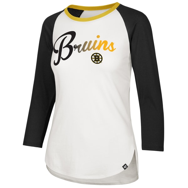 BOSTON BRUINS Women's Gradient Script '47 Splitter Long-Sleeve Tee