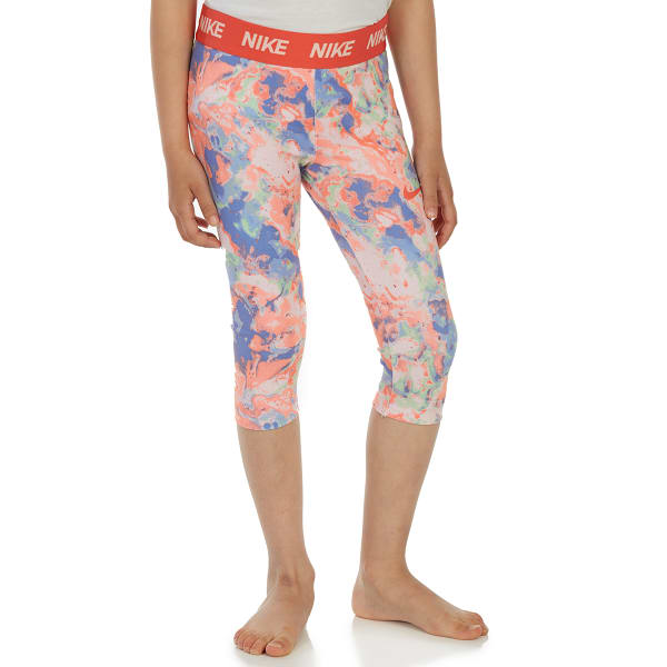 NIKE Little Girls' Sport Essentials AOP Capri Leggings