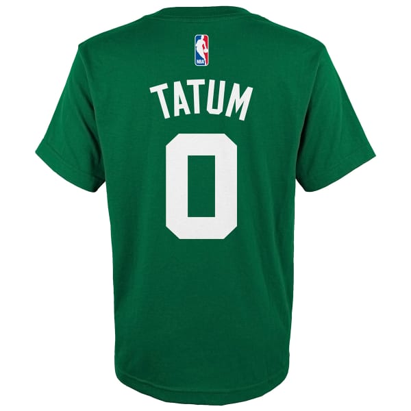 BOSTON CELTICS Big Boys' Jayson Tatum #0 Name and Number Short-Sleeve Tee