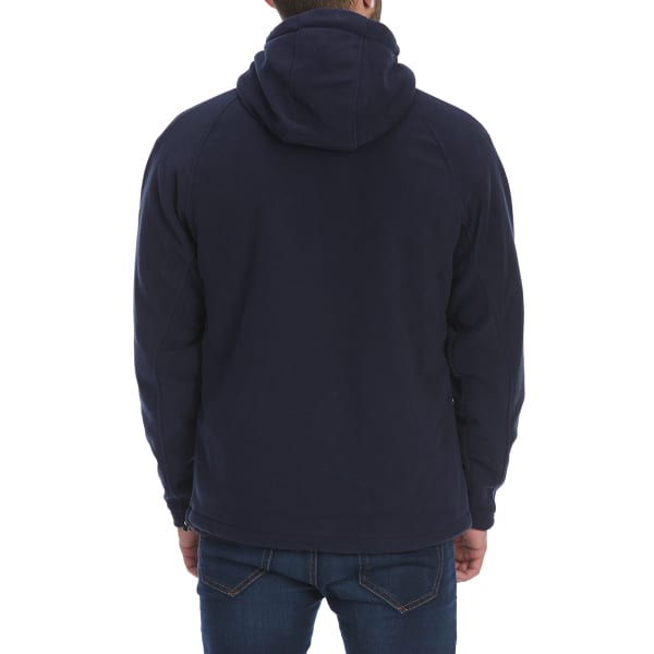 NEW BALANCE Men's Sherpa-Lined Polar Fleece Full-Zip Hoodie