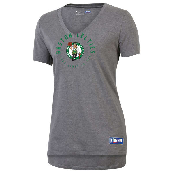 UNDER ARMOUR Women's Boston Celtics Your Limit Is You V-Neck Short-Sleeve Tee