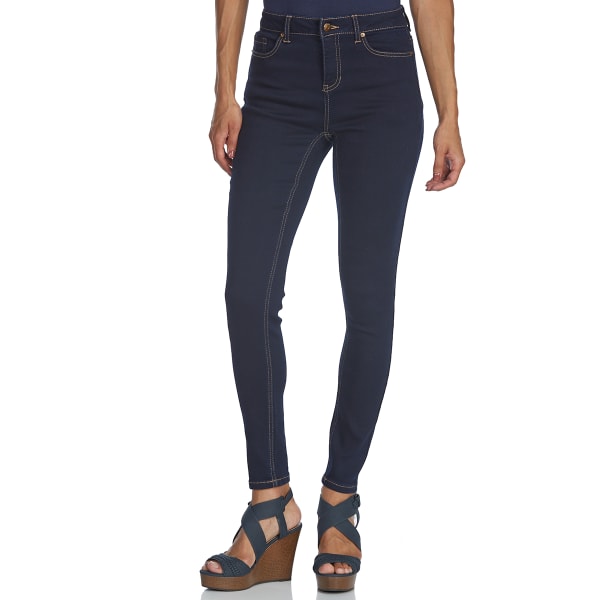 blue spice super high waist skinny jeans