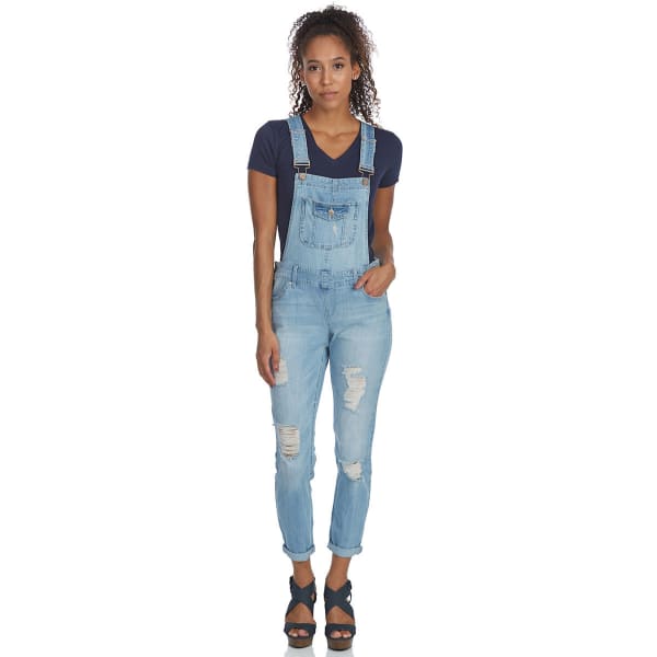 BLUE SPICE Juniors' Flap Pocket Bib Overalls