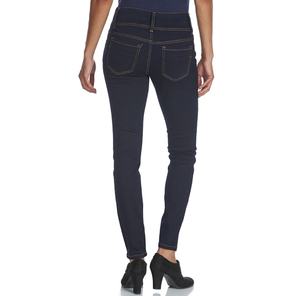 D JEANS Women's 3-Button High-Rise Skinny Jeans