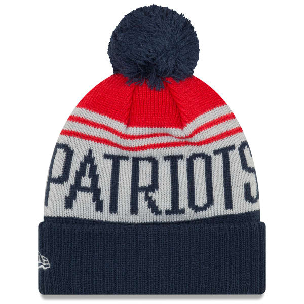 NEW ENGLAND PATRIOTS Team Pride Pat Patriot Cuff Pom Knit Beanie