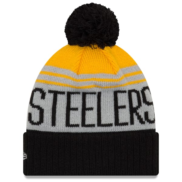 PITTSBURGH STEELERS Team Pride Cuff Pom Knit Beanie