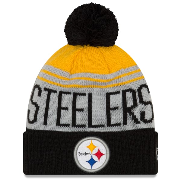 PITTSBURGH STEELERS Team Pride Cuff Pom Knit Beanie