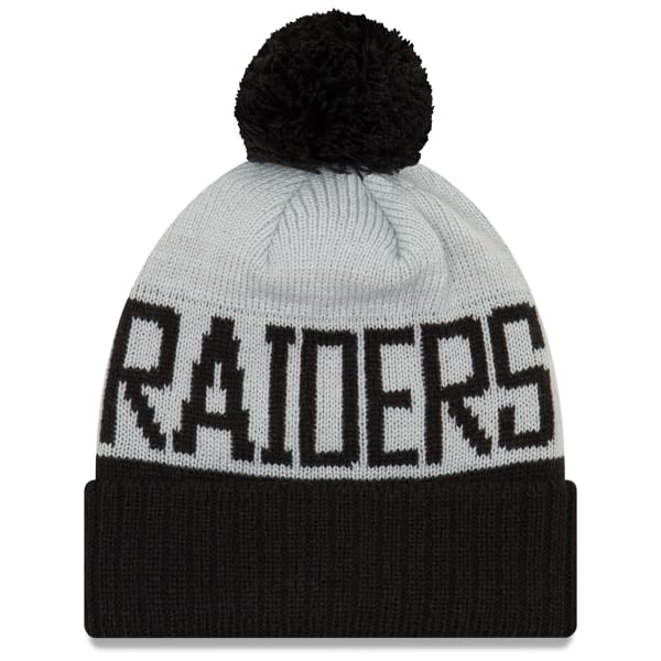 OAKLAND RAIDERS Team Pride Cuff Pom Knit Beanie