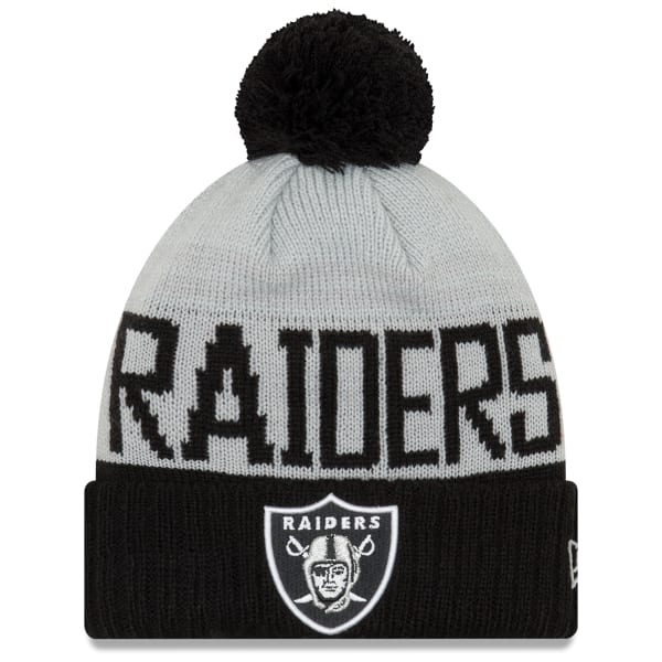 OAKLAND RAIDERS Team Pride Cuff Pom Knit Beanie