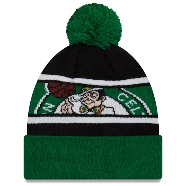 BOSTON CELTICS Callout Cuffed Pom Knit Beanie