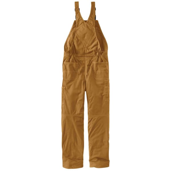 CARHARTT Men's Flame-Resistant Quick Duck Lined Bib Overalls, Extended Sizes