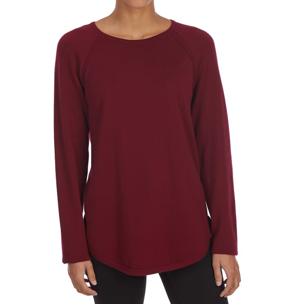 JEANNE PIERRE Women's Crew Raglan Long-Sleeve Sweater