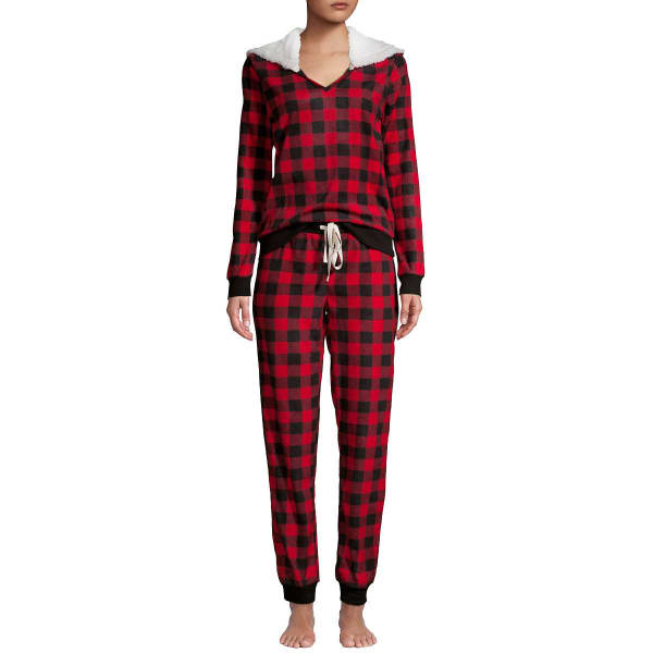 JANE & BLEECKER Women's Hooded Pajama Set