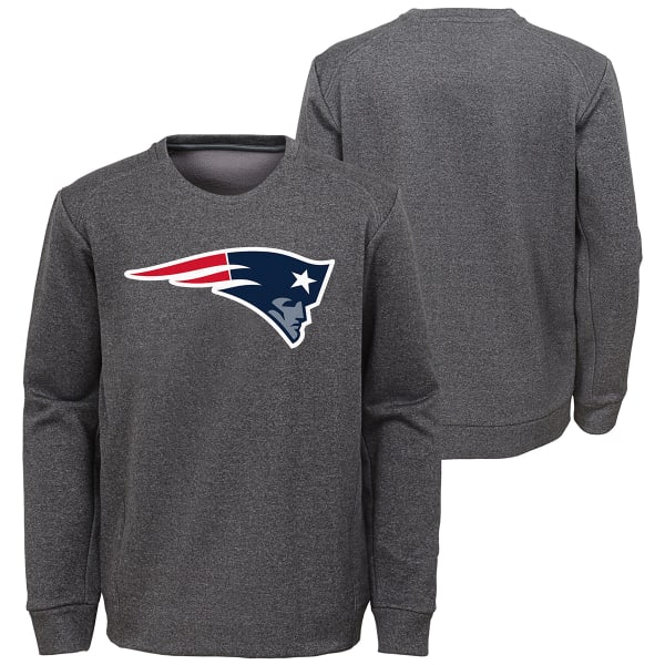 NEW ENGLAND PATRIOTS Big Boys' Fleece Crewneck Pullover