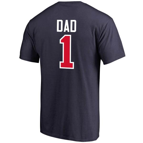 MAJESTIC MLB BOSTON RED SOX #1 DAD JERSEY T-SHIRT SIZE L father's day