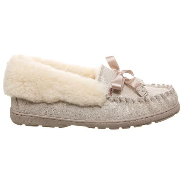 BEARPAW Women's Indio Spillout Fur Moc Slippers