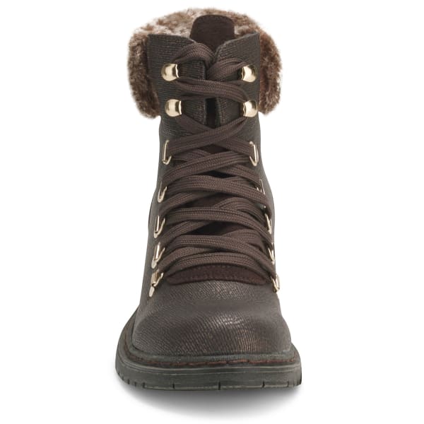 WANTED SHOES Women’s Carson Fur Lined Lace-Up Boots