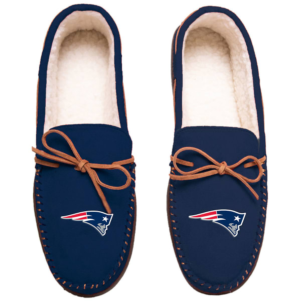 NEW ENGLAND PATRIOTS Team Color Big Logo Moccasin Slippers