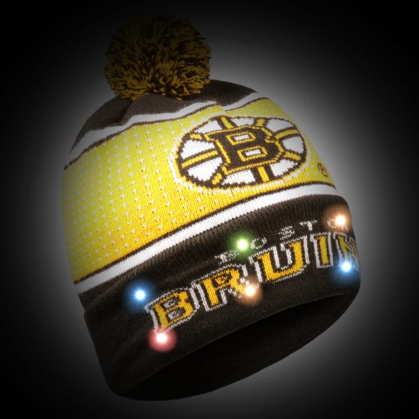 BOSTON BRUINS 2018 Big Logo Knit Light-Up Beanie