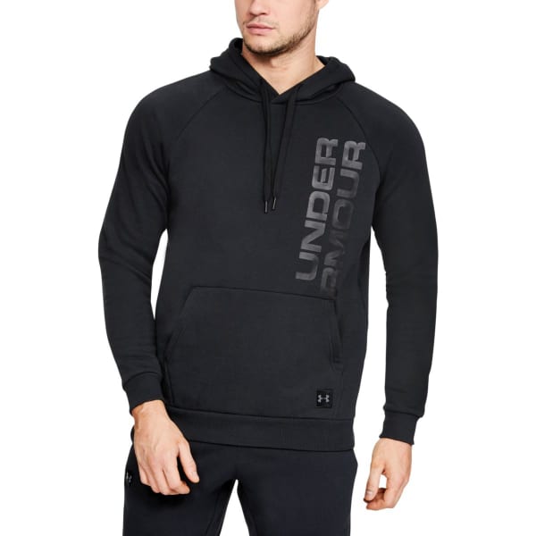 UNDER ARMOUR Men's UA Rival Fleece Script Pullover Hoodie