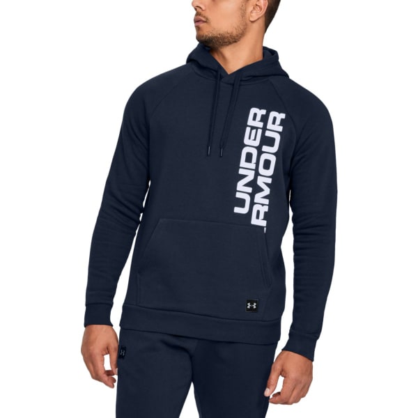 UNDER ARMOUR Men's UA Rival Fleece Script Pullover Hoodie