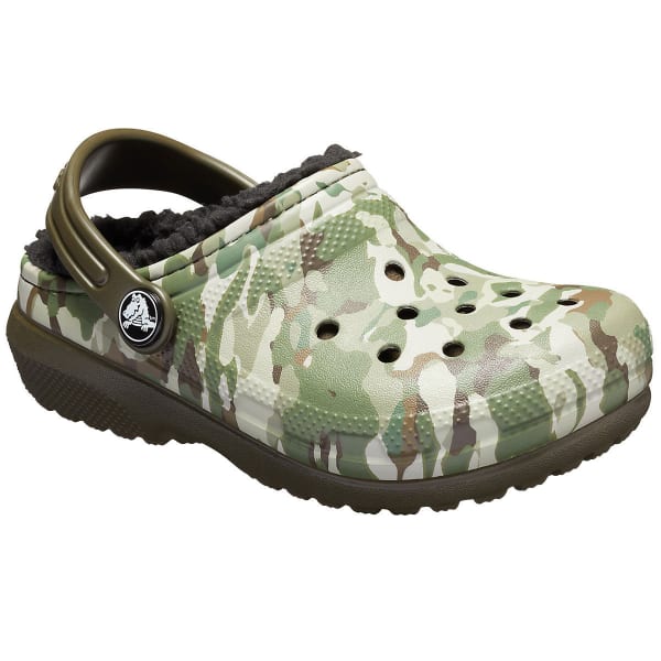 boys lined crocs