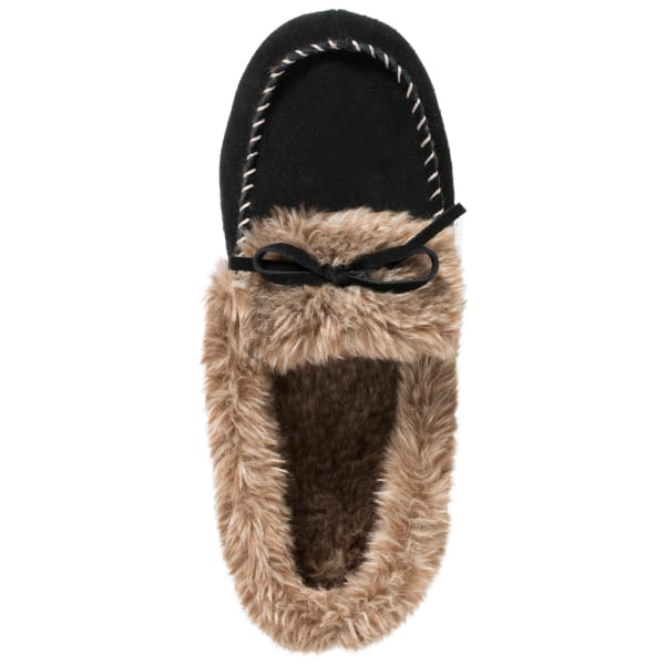 ACORN Women's Faux Fur Moc Slippers