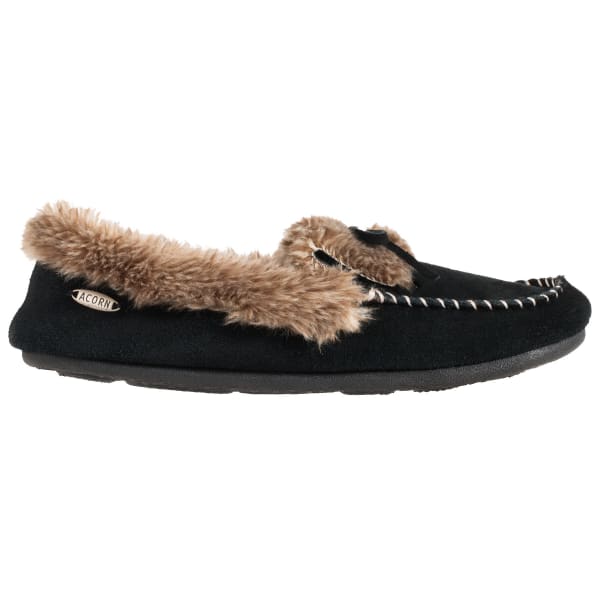 ACORN Women's Faux Fur Moc Slippers