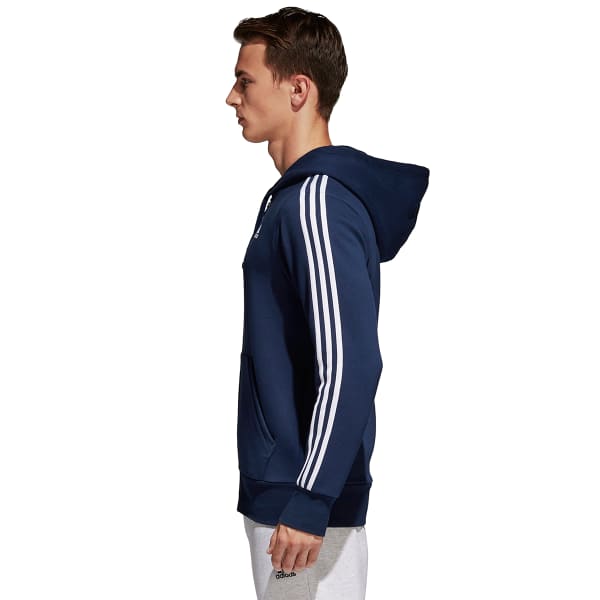 ADIDAS Men's Essentials 3-Stripes Fleece Full-Zip Hoodie