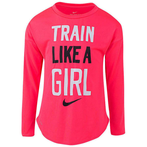 NIKE Little Girls' Train Like a Girl Long-Sleeve Tee