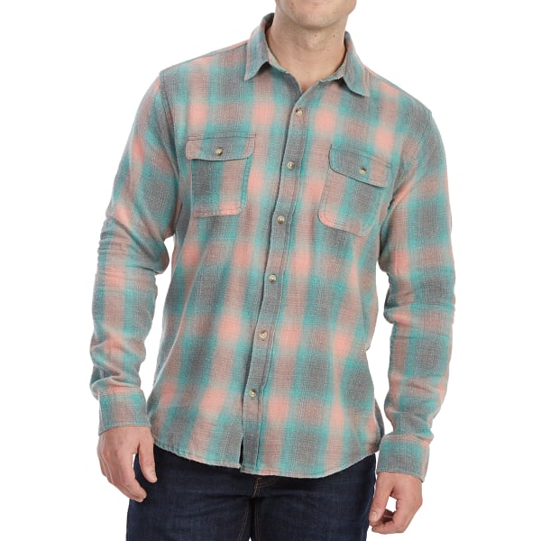 FREE NATURE Guys' Yarn-Dyed Long-Sleeve Flannel Shirt