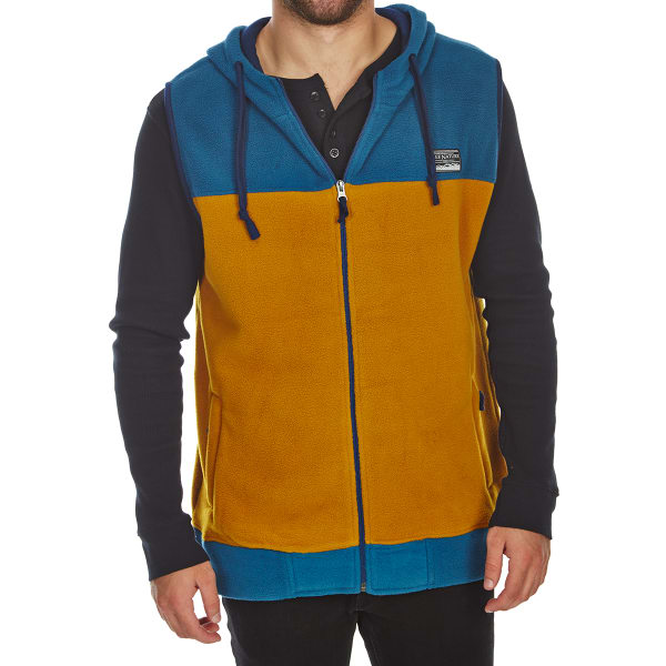 FREE NATURE Guys' Hooded Polar Fleece Zip-Up Vest