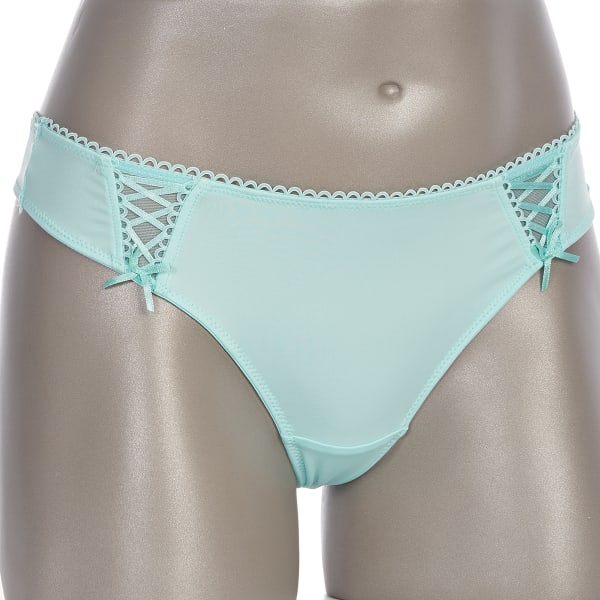 RENE ROFE Juniors' Lace-Up Limit Thong