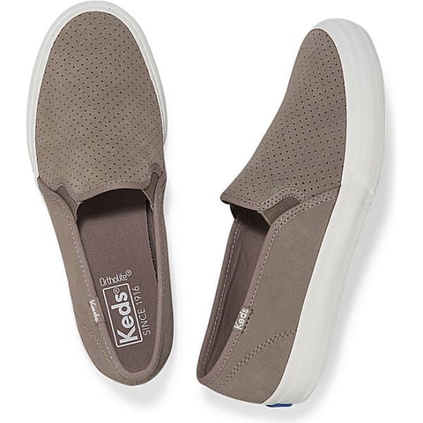 KEDS Women's Double Decker Perf Suede Casual Slip-On Shoes