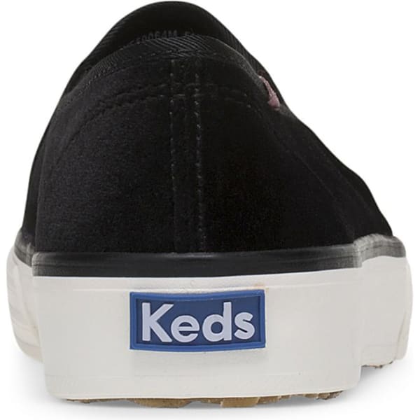 KEDS Women's Double Decker Velvet Casual Slip-On Shoes