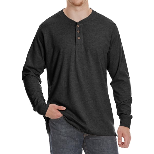 GELERT Men's Sueded Long-Sleeve Henley