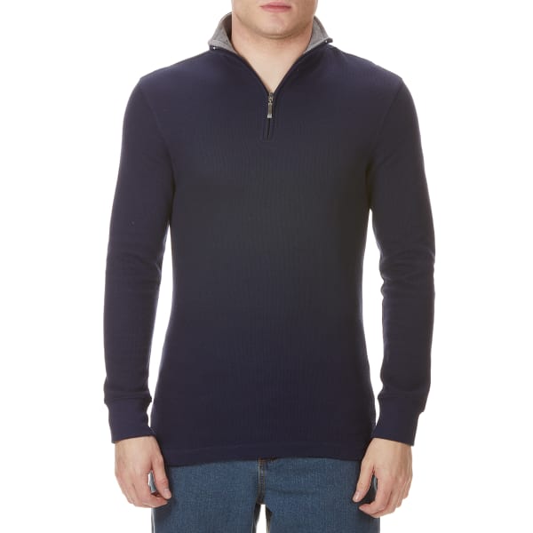 GELERT Men's French Rib 1/4 Zip Knit Pullover