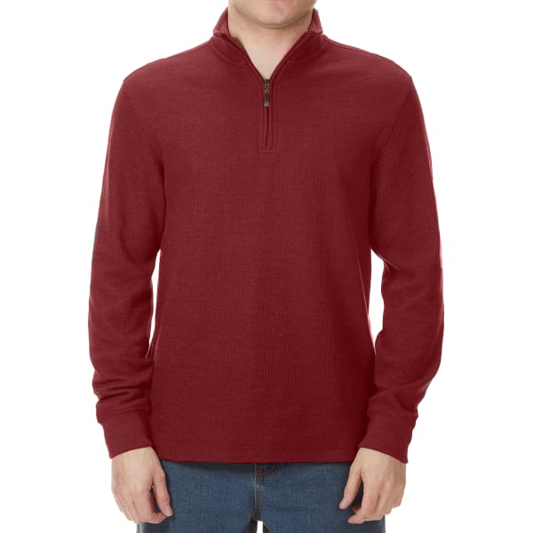 GELERT Men's French Rib 1/4 Zip Knit Pullover