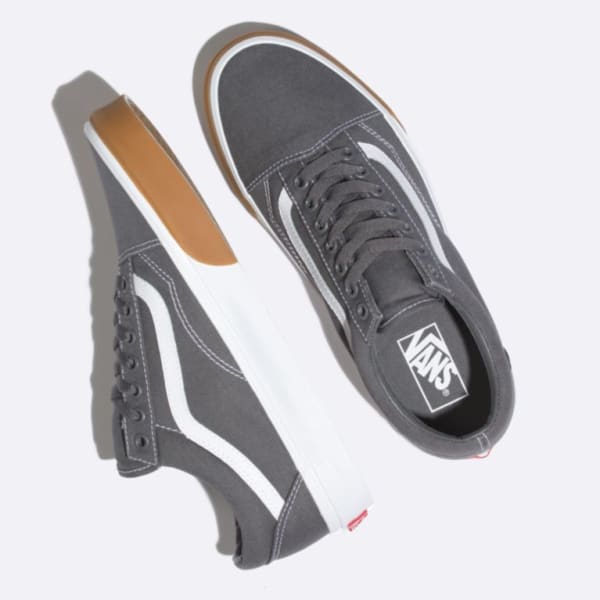 vans old skool gum bumper grey