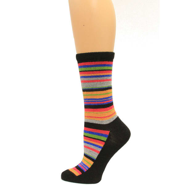 CAROLINA HOSIERY Women's Large Stripe Crew Socks