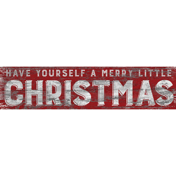 FAN CREATIONS 6 x 24 in. Merry Little Christmas Sign