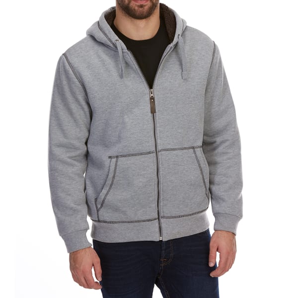 DUNLOP Men's Sherpa-Lined Full-Zip Hoodie